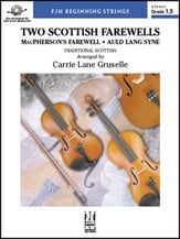 Two Scottish Farewells Orchestra sheet music cover